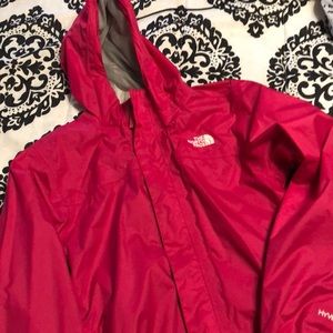 Kids North face rain jacket